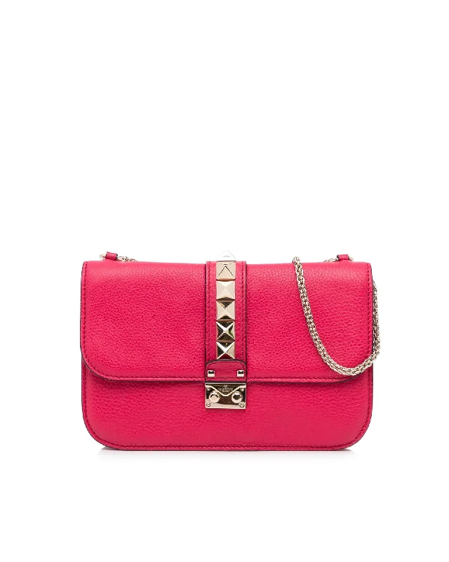 Valentino Rockstud Chain Bag - Pink