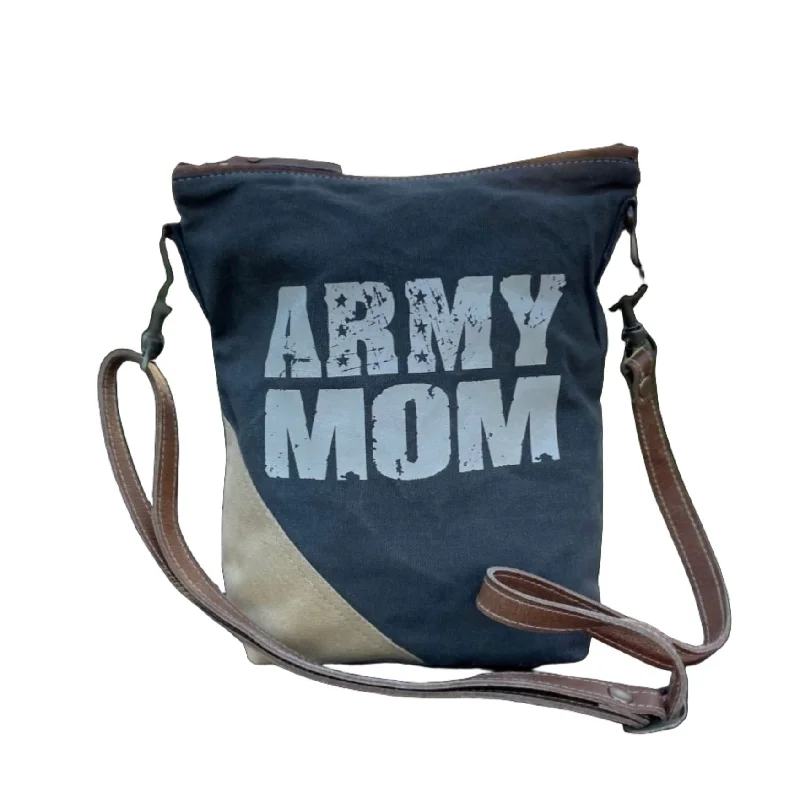 Army Mom Crossbody Purse Canvas Bag - Army Proud! Great Sustainable Gift for Mom!