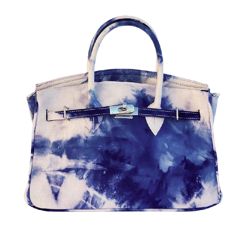 Birkin Style Tie and Dye Handbag