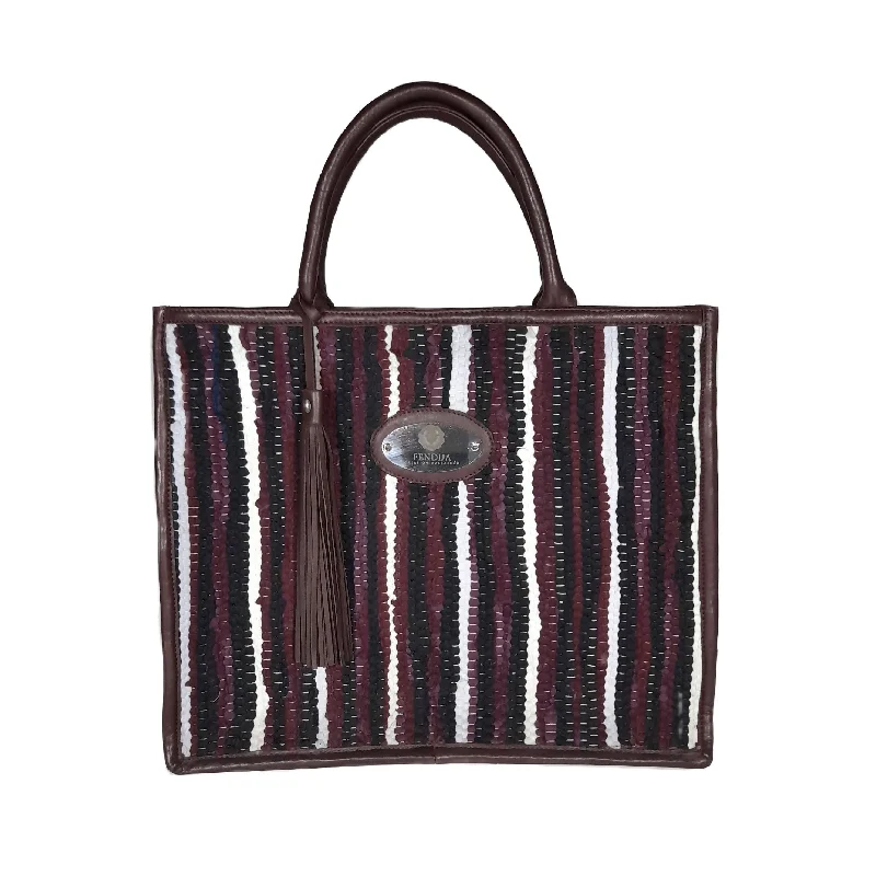 Bahia bag in Leather and Boucharouite / BD