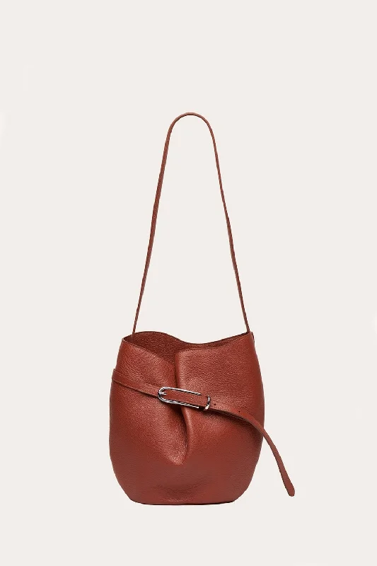 Belted Bucket Bag Rust