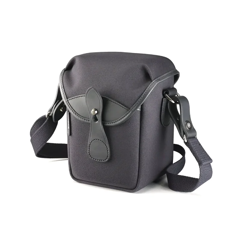 Billingham 72 Camera Bag, 1L - Black FibreNyte / Black Leather (Olive Lining)