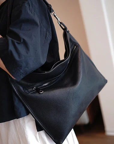 Classic Black Onthego Leather Handbag Women Crossbody Purse Onthego Shoulder Bag for Women