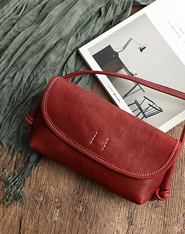 Cute Red Leather Small Crossbody bag for Women Leather Small Shoulder Bag for Women