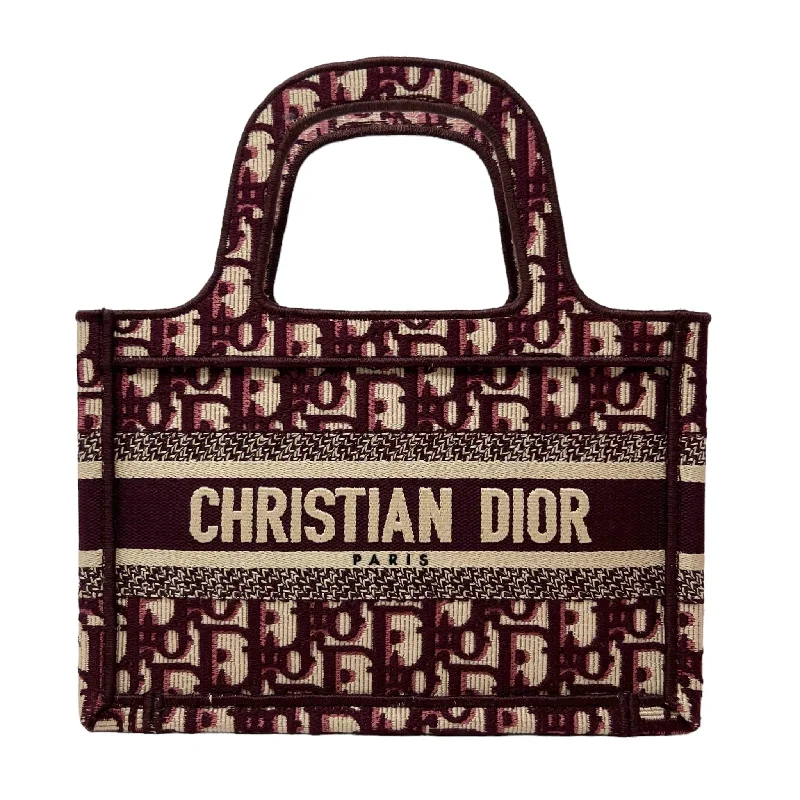 Dior Burgundy Mini Book Tote