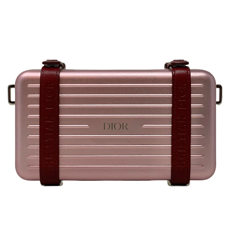 Dior x Rimowa Rose Aluminum Personal Clutch