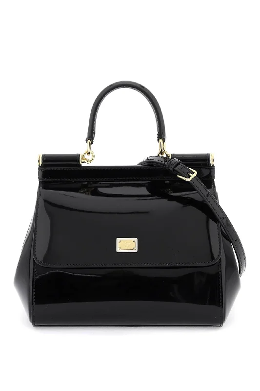 Dolce & gabbana patent leather 'sicily' handbag