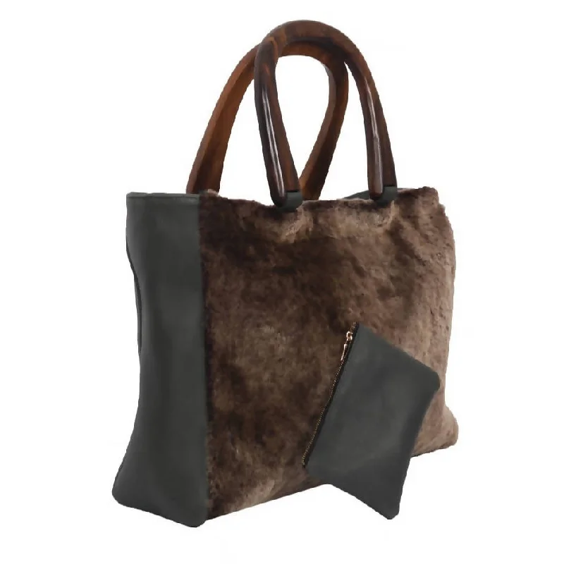 Faux fur and Leather Bag 04