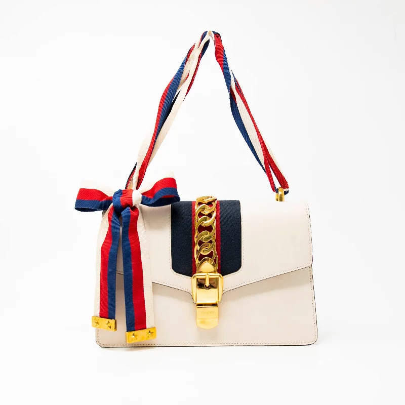 Gucci White Small Sylvie Bag