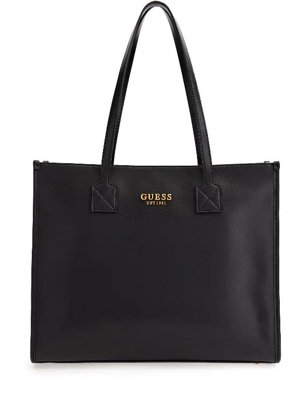 Guess Silvana Tote In Black For Women