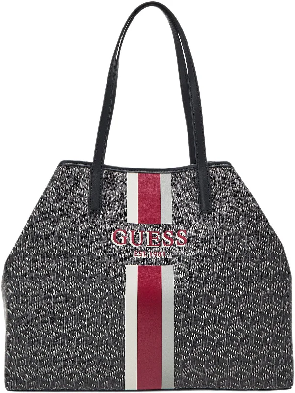 Guess Vikky Tote Bag In Charcoal For Women