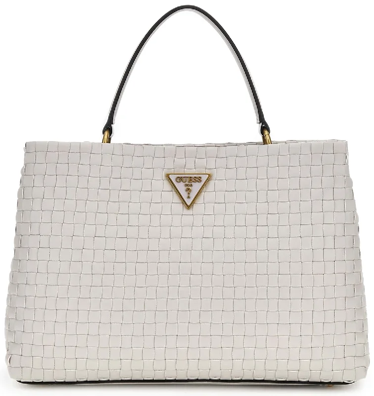 Guess Lisbet Woven handbags In Stone For Women