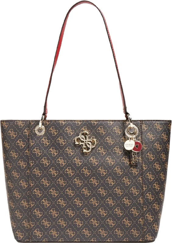 Guess Noelle Elite Tote In Brown For Women