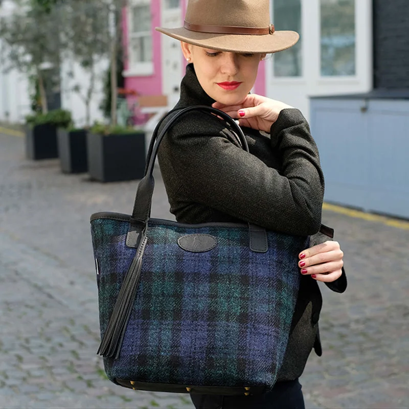 Black Watch Harris Tweed Women’s Shopper Bag