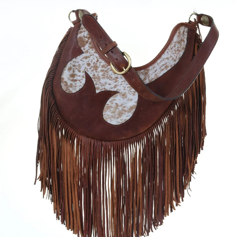 HBS01 - Roan Cowhide Hobo Bag