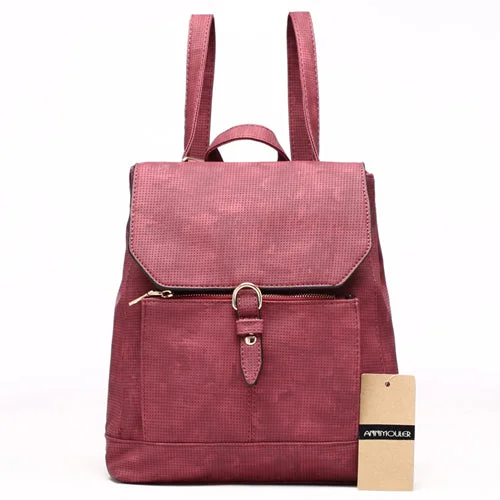 High Quality Fashion Leather Backpack Purple