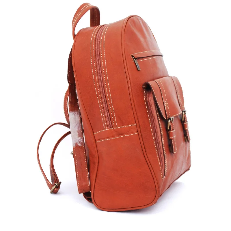 Leather backpack