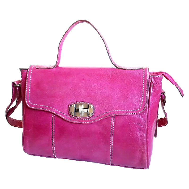 Leather Women's Pink Handbag