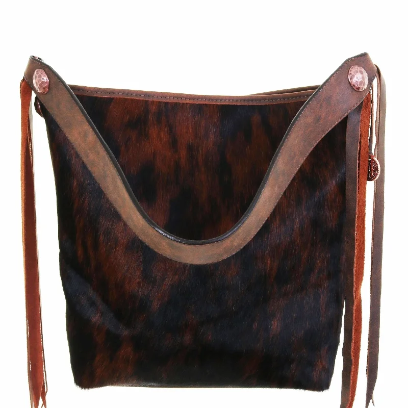 MST48 - Roan Cowhide Messenger Tote