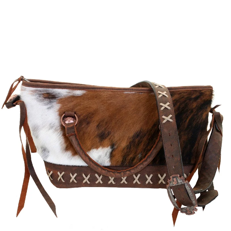 MT51 - Brindle Cowhide Medium Tote