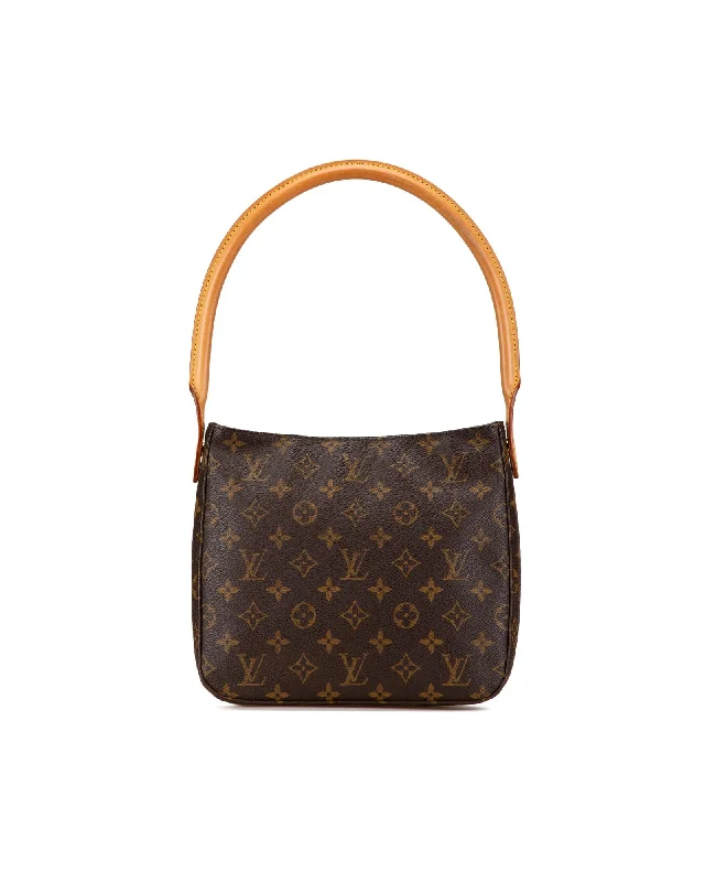 Monogram Canvas Shoulder Bag with Rolled Vachetta Leather Strap