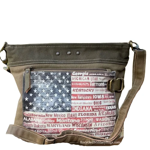 Patriotic Purse American Flag State Crossbody  ~ Show Your Pride and Carry it With YOU!