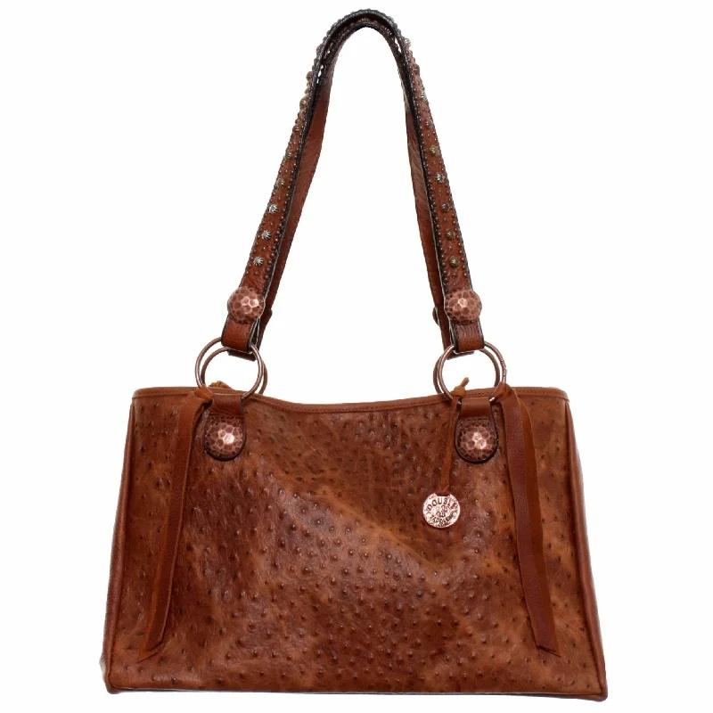 NMT36 - Vintage Cognac Ostrich New Medium Tote