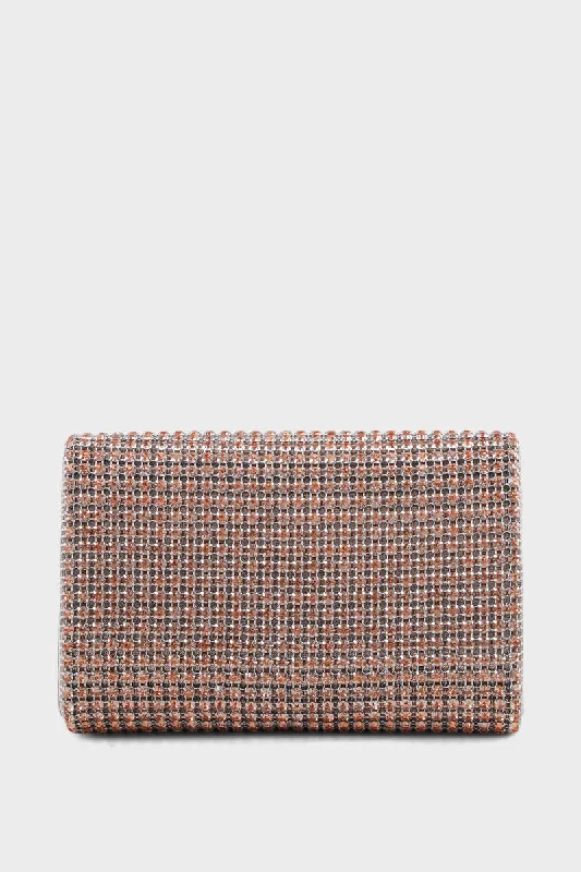 Party Wear Clutch BK4002-Rose Gold