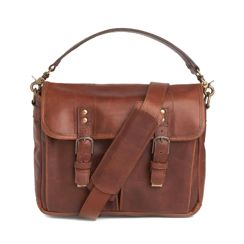 ONA Prince Street Messenger Bag, Leather - Antique Cognac