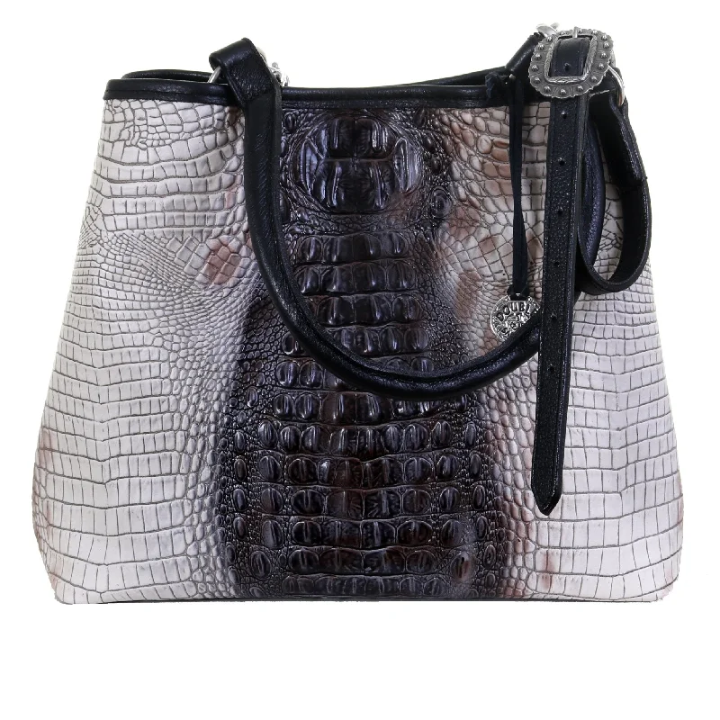 RT05 - Zebra Crocodile Print Regular Tote