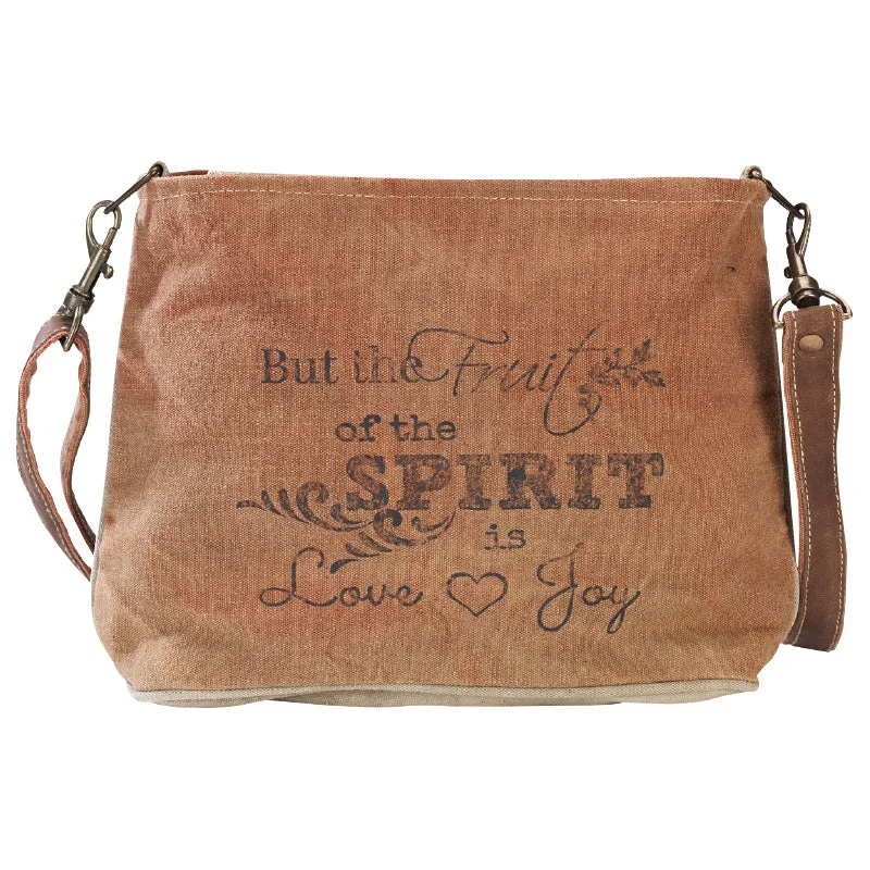 Spirit Love Joy Shoulder Tote