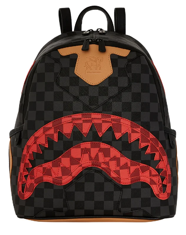 Sprayground Evil Genius Savage In Black Red Backpack