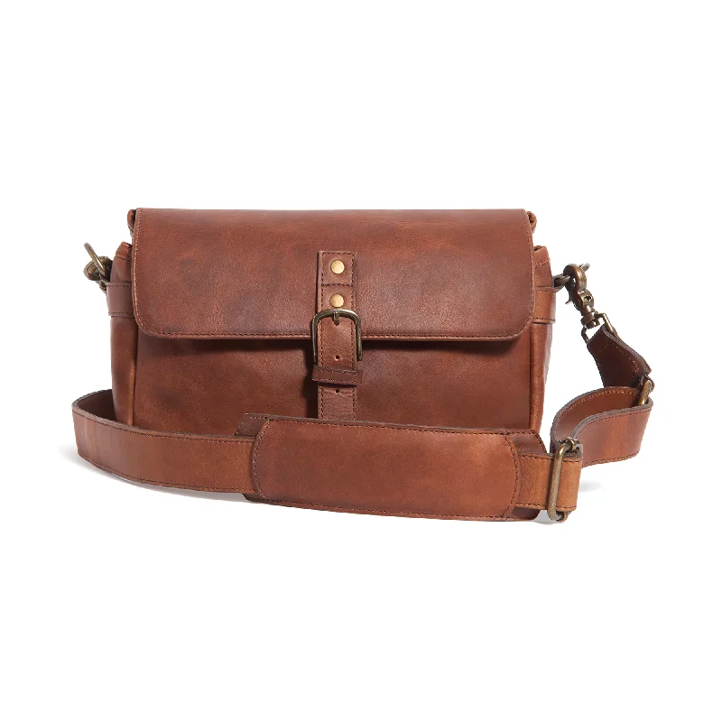 ONA Bowery Messenger Bag, Leather - Antique Cognac