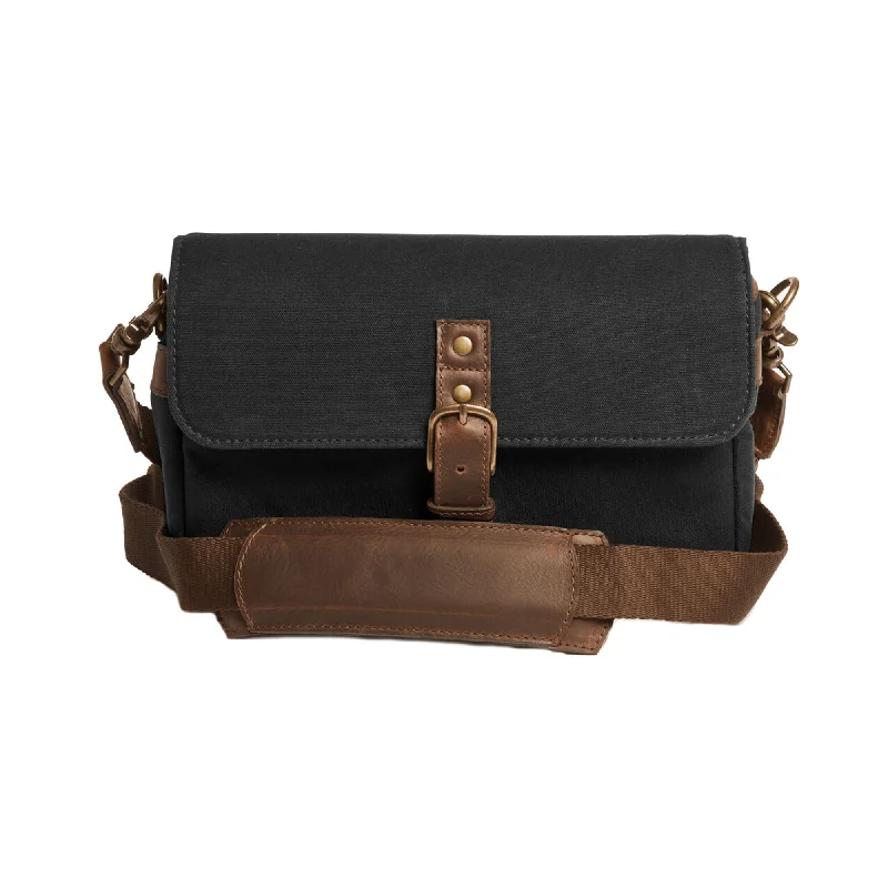 ONA Bowery Messenger Bag, Waxed Canvas - Black