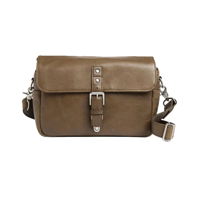 ONA Bowery Messenger Bag, Leather - Pebbled Olive