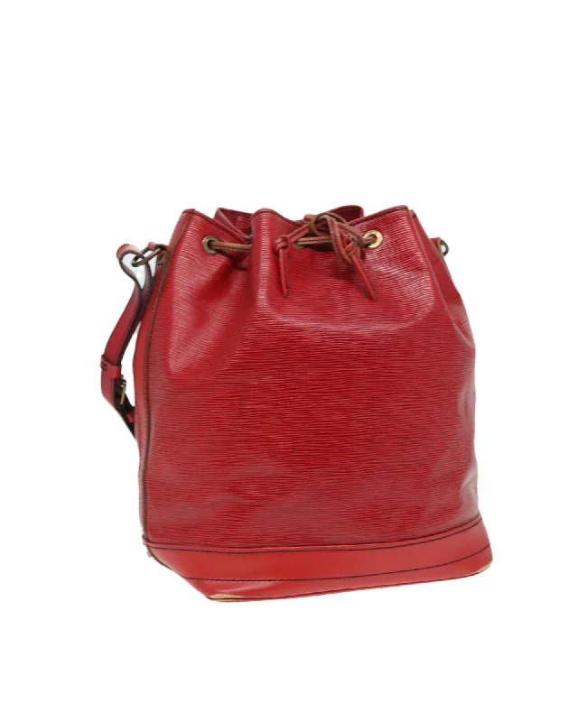 Epi Leather Shoulder Bag with Adjustable Strap