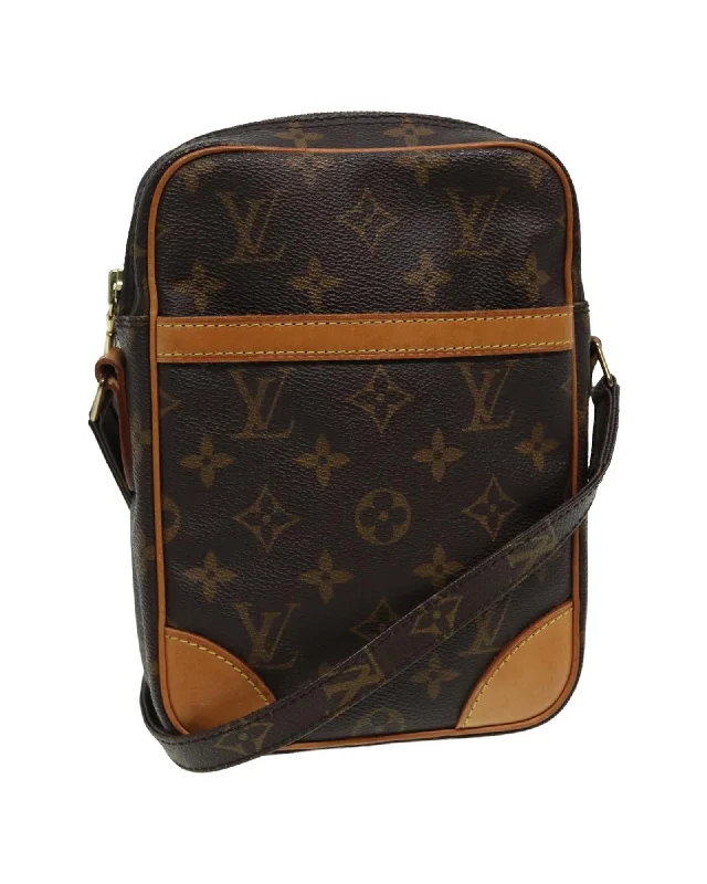 Monogram Canvas Shoulder Bag with Adjustable Strap