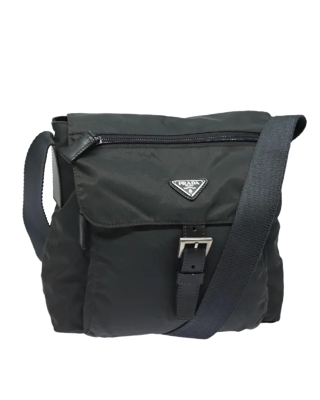 Nylon Shoulder Bag with Adjustable Strap