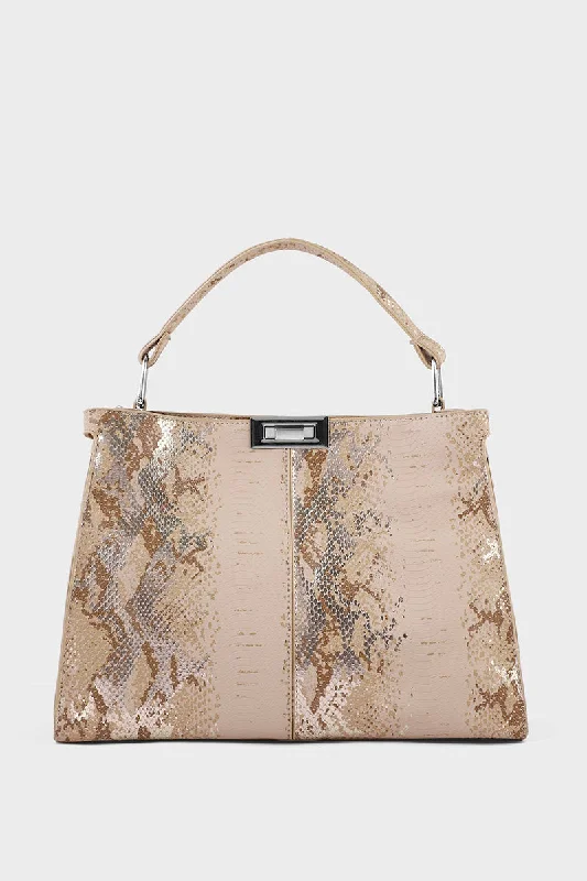 Top Handle Hand Bags BH0069-Beige