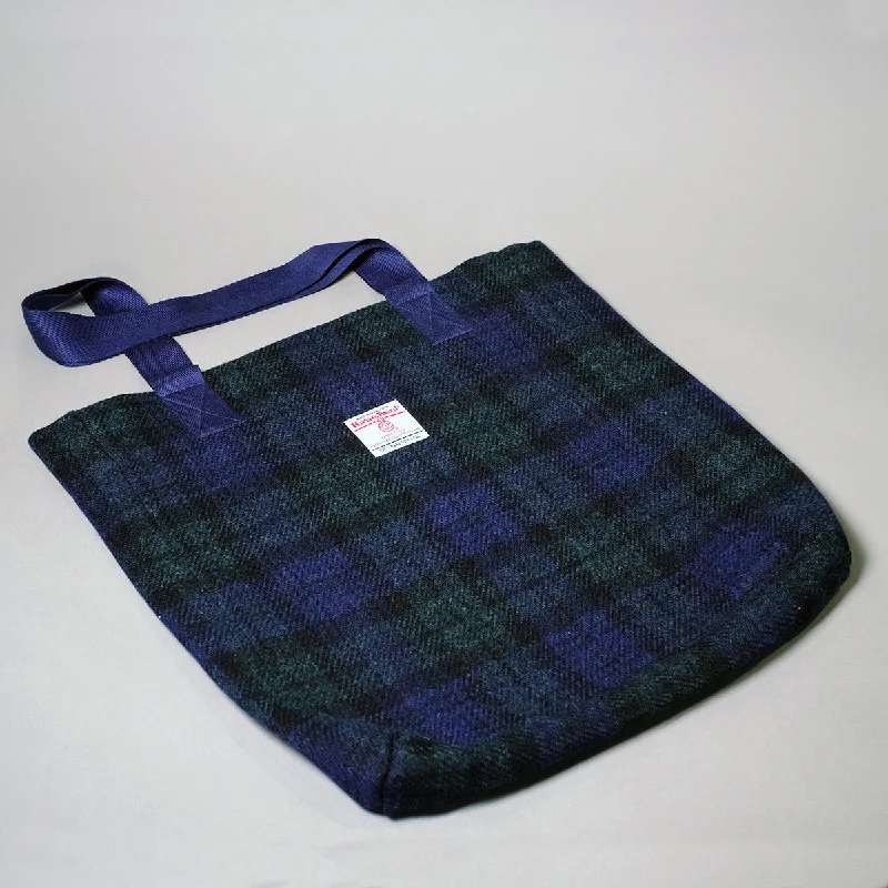 Black Watch Harris Tweed Tote Bag