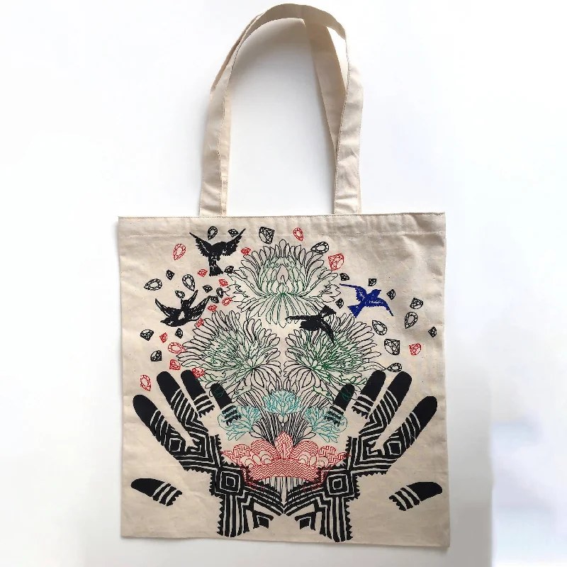 Tote Bag FLOWERED HENNA TATTOO