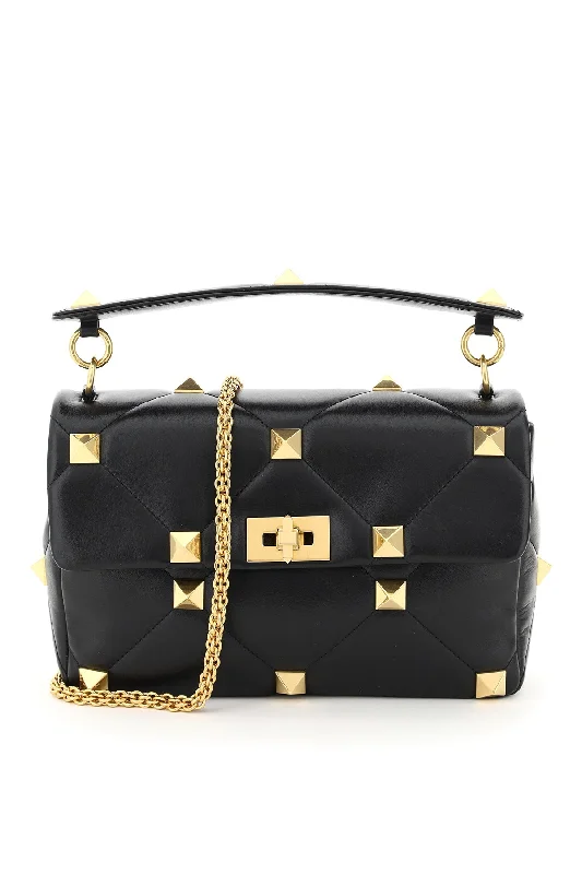 Valentino garavani roman stud large bag with chain