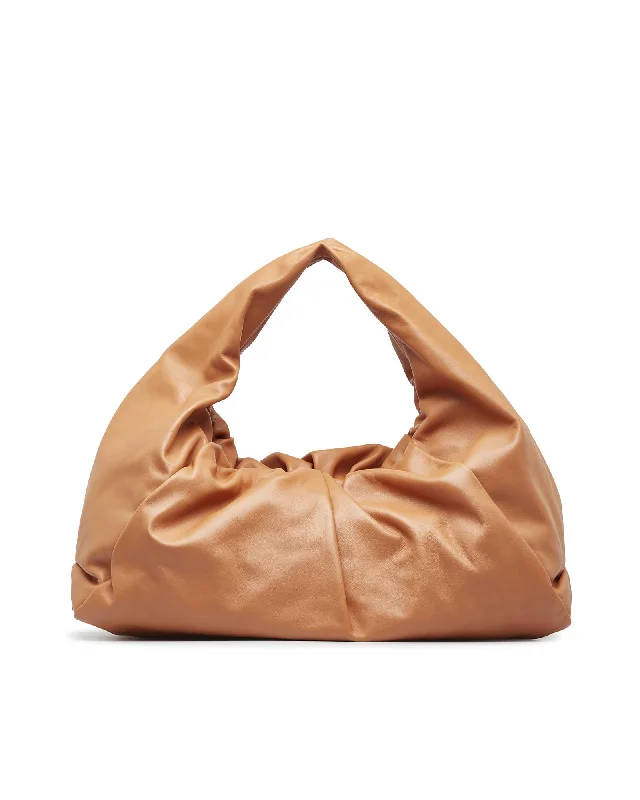 Bottega Veneta The Pouch Leather Shoulder Bag Tan