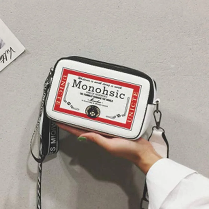 2019 Women Handbag Dazzling Letter Belt Bag Female Wear-resisting Messenger Bag Fashion High-capacity Shopping Shoulder Bag