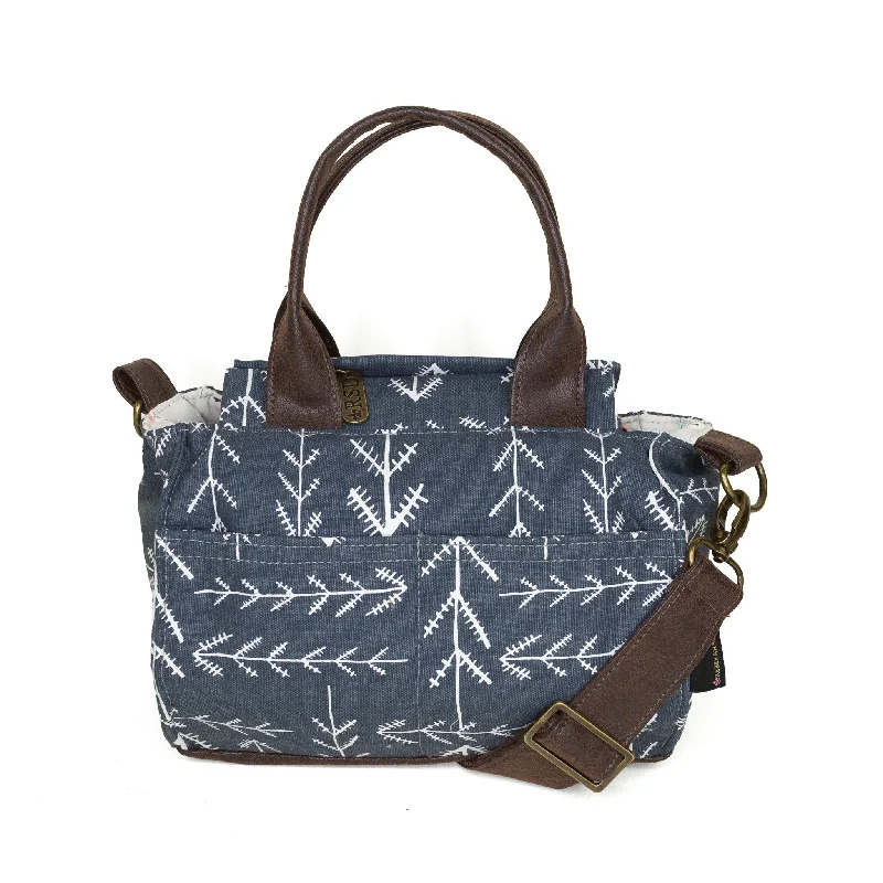 Anita: Blue Spruce with Outside Zipper Pocket