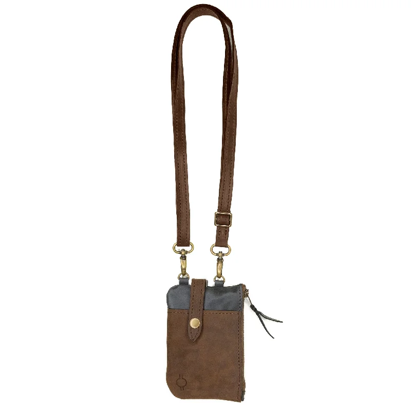 Concert Wristlet with Crossbody: Special Edition Raven/Cocoa