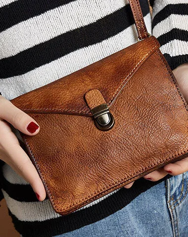 Genuine Handmade Vintage Leather Crossbody Bag Shoulder Bag Women Leather Purse