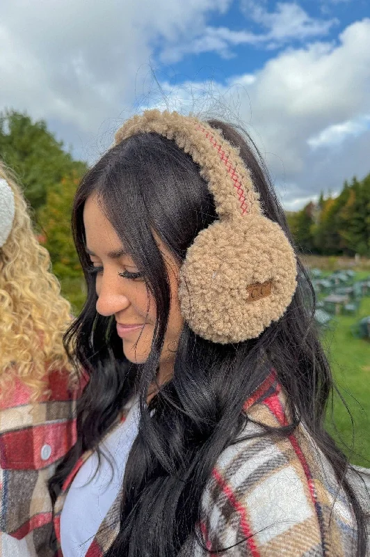 EMS4502 Sherpa With Embroidery Earmuffs