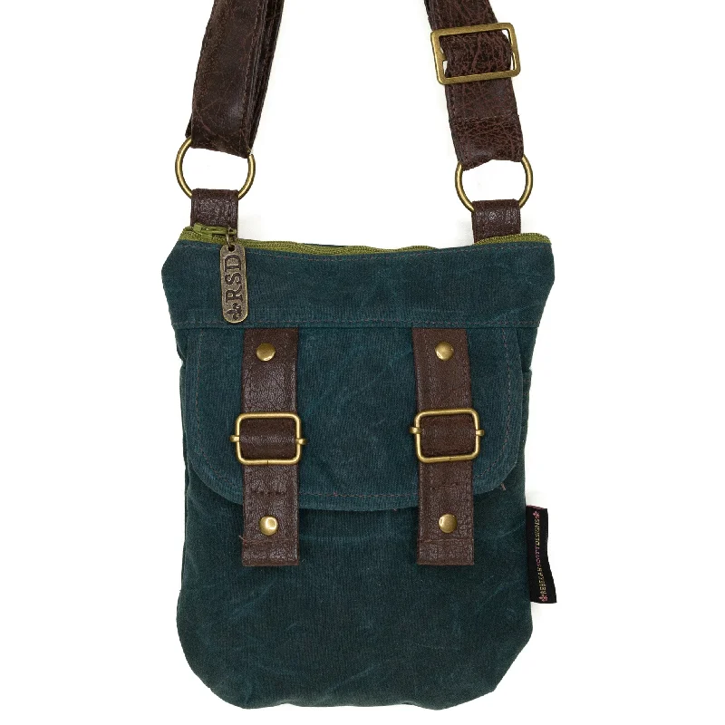 Erin: Deep Teal Waxed Canvas