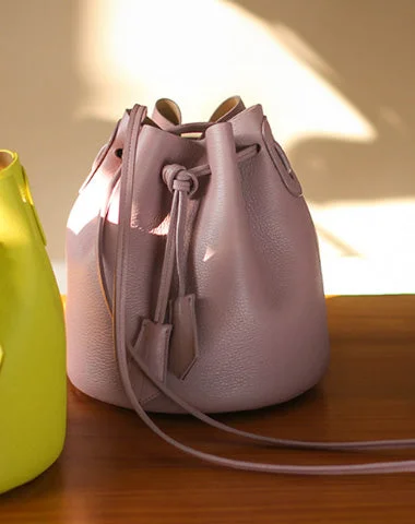 Genuine Leather Bucket Bag Purse Crossbody Bag Shoulder Bag Purse For Women